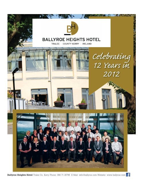 Celebrating 12 Years in 2012 - Ballyroe Heights Hotel