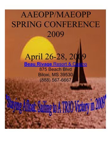 aaeopp-maeopp_spring_2009_conference_packet - Alabama A&M ...