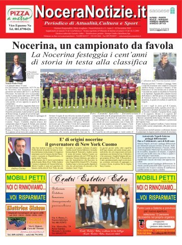 Nocerina, un campionato da favola - NoceraNotizie.it