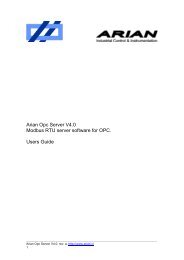 Arian Opc Server V4 User Manual