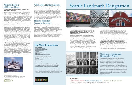 Seattle Landmark Designation - City of Seattle