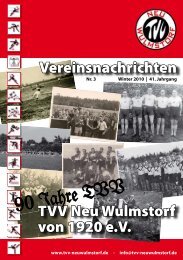 90 Jahre TVV -  TVV Neu Wulmstorf von 1920 eV