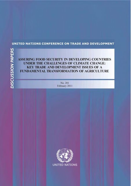 Assuring Food Security in Developing Countries under the - Unctad