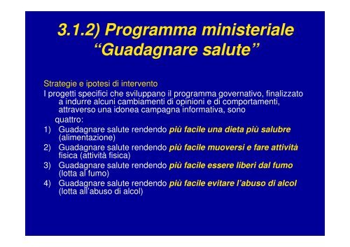 La promozione della salute