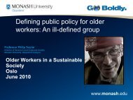 Professor Philip Taylor - Older workers in a sustainable society ...