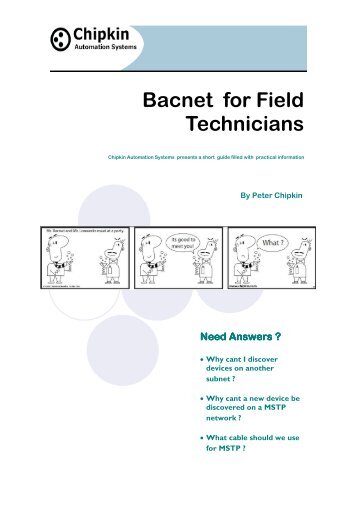 BACnet for Field Technicians - Chipkin Automation Systems