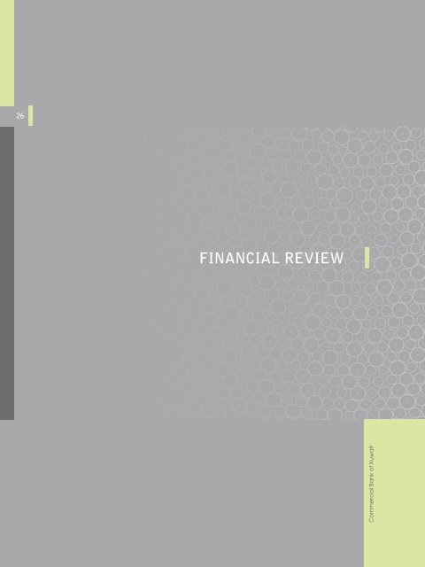 FINANCIAL REVIEW - Commercial Bank of Kuwait