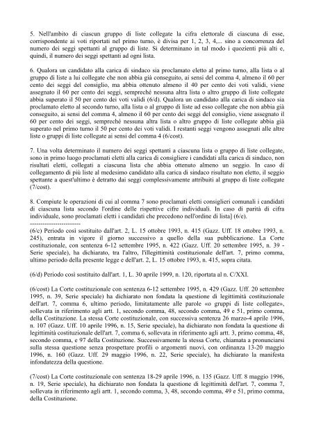 Elezioni Amministrative 12-13 GIUGNO 2004 - Vademecum