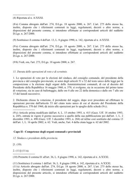 Elezioni Amministrative 12-13 GIUGNO 2004 - Vademecum