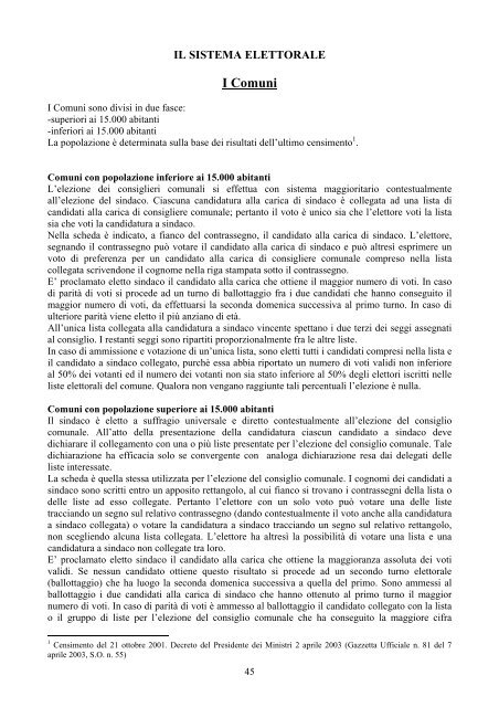 Elezioni Amministrative 12-13 GIUGNO 2004 - Vademecum