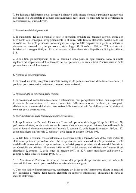 Elezioni Amministrative 12-13 GIUGNO 2004 - Vademecum