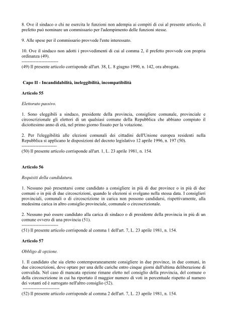 Elezioni Amministrative 12-13 GIUGNO 2004 - Vademecum