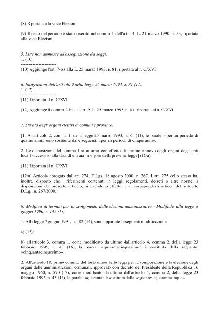 Elezioni Amministrative 12-13 GIUGNO 2004 - Vademecum