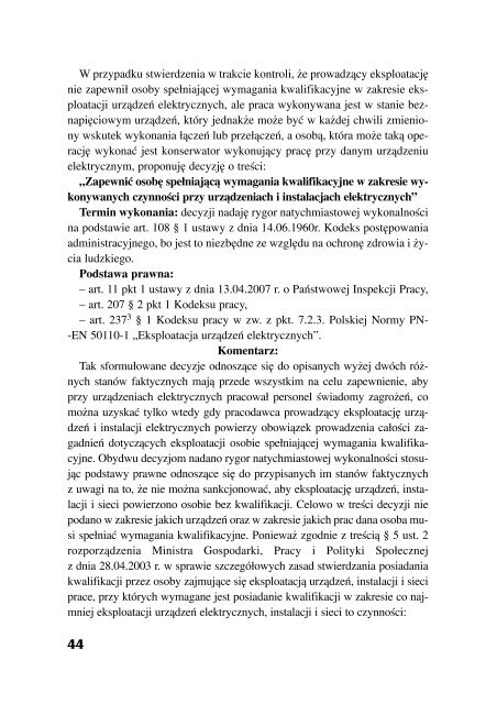 Zeszyty inspektora pracy (zeszyt 43) - Ochrona przed raÅ¼eniami w