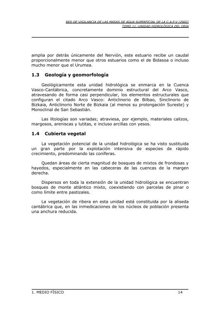 red de vigilancia de las masas de agua superficial de la comunidad ...