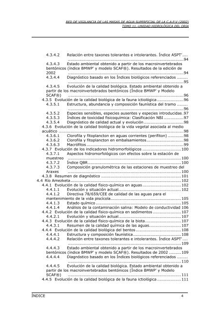 red de vigilancia de las masas de agua superficial de la comunidad ...