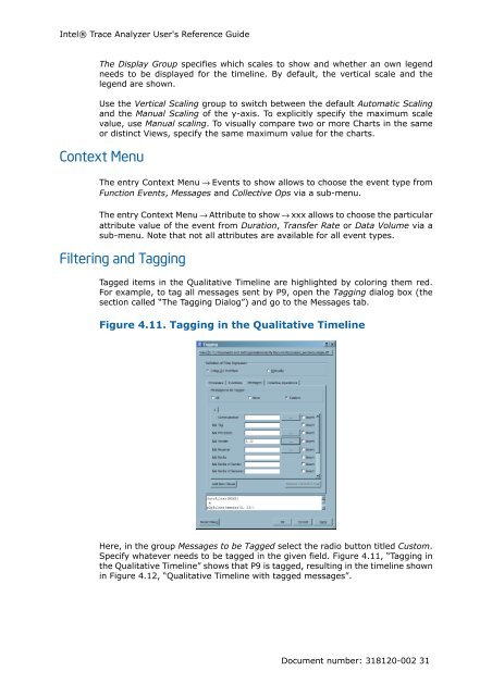 IntelÃ‚Â® Trace Analyzer User's Reference Guide