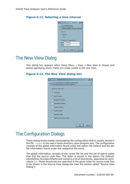 IntelÃ‚Â® Trace Analyzer User's Reference Guide