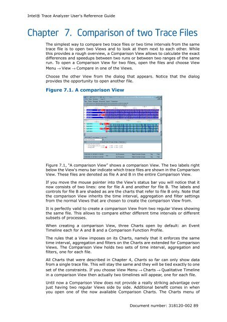 IntelÃ‚Â® Trace Analyzer User's Reference Guide