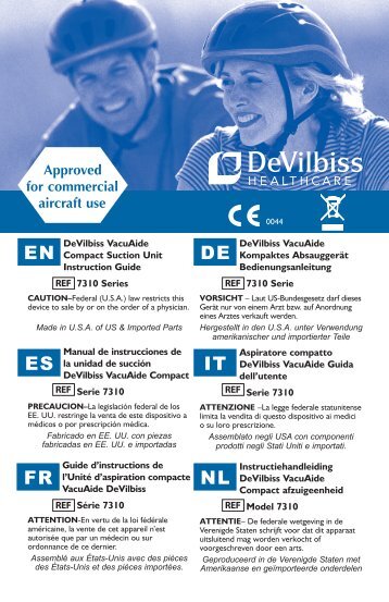 EN ES FR DE IT NL - DeVilbiss Healthcare