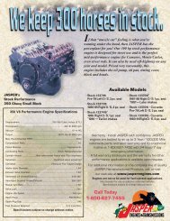 300 Horses Flyer 7/05 - JASPER Engines & Transmissions