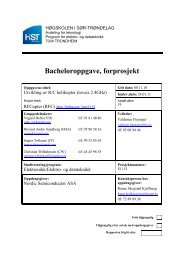 Bacheloroppgave, forprosjekt - Elektra - Linjeforeningen for elektro ...