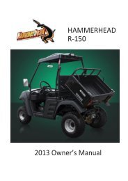 R-150 â Owners Manual - Hammerhead Off-Road