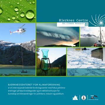 Bjerknes Centre - Bjerknessenteret for klimaforskning - Universitetet ...