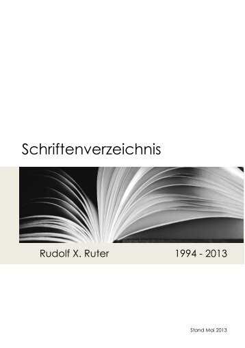 Literaturliste_Ruter_Mai-2013 - Rudolf X. Ruter