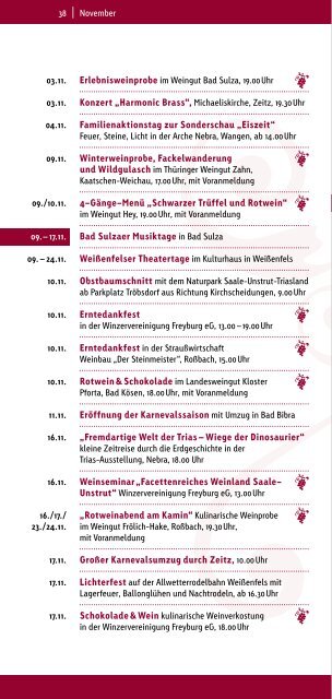 Veranstaltungs- kalender 2012 - Saale-Unstrut-Tourismus e.V.