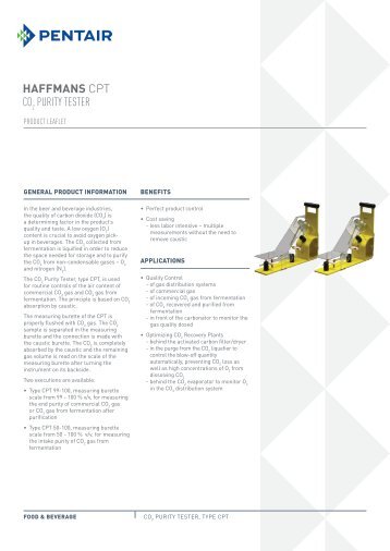 HAFFMANS CPT CO PURITY TESTER