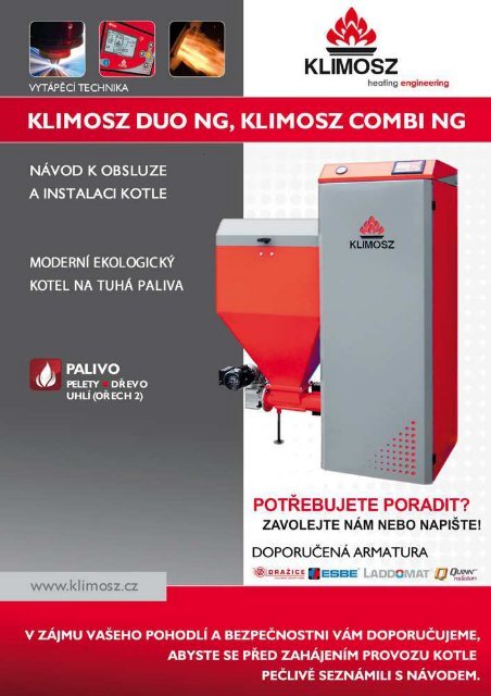 NÃ¡vod k obsluze a instalaci kotle Klimosz Duo, Klimosz ... - NetNews
