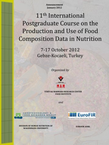 Production and Use of Food Composition Data in Nutrition