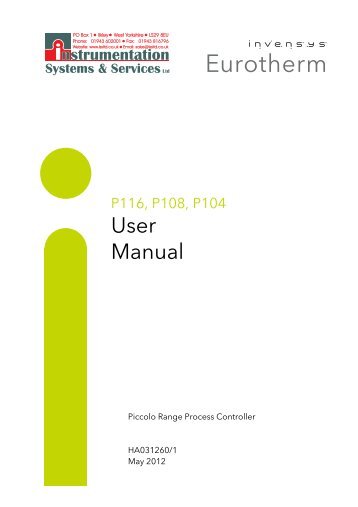 to download the Eurotherm piccoloâ¢ Manual in PDF format