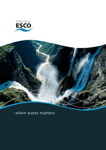 - when water matters - Kongsberg Esco AS