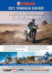 2011 Yamaha Safari LakeS & mountainS 15, 16, 17 JanuarY