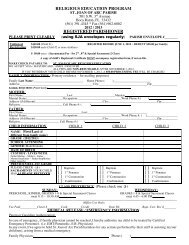 Registration Form 2012-2013 - St. Joan of Arc Catholic Church