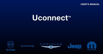 2011 - Chrysler Radio Book Uconnect Owner's Manual