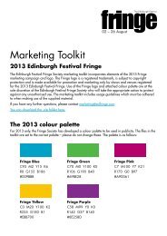Marketing Toolkit - Edinburgh Festival Fringe
