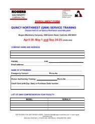 Enrollment Form - Rogers Machinery