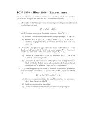 ECN 6578 - Hiver 2006 - Examen intra