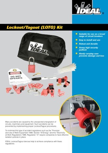 Lockout/Tagout (LOTO) Kit