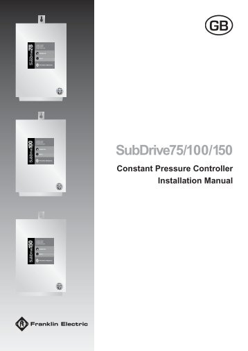 SubDrive Manual Engl.pdf - Franklin Electric Europa