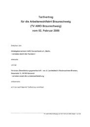 TV AWO Braunschweig - Arbeitgeberverband AWO Deutschland eV