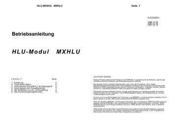 Betriebsanleitung - Zimo