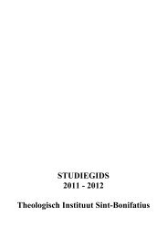 STUDIEGIDS 2011 - 2012 Theologisch Instituut Sint ... - De Tiltenberg