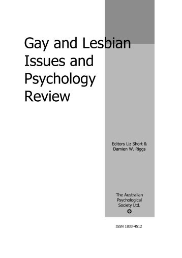 Gay and Lesbian Issues and Psychology Review - APS Member ...