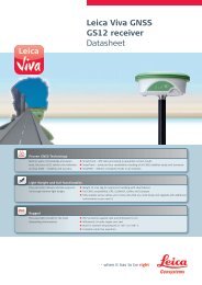 Leica Viva GNSS GS12 receiver Datasheet - C.R.Kennedy and Co