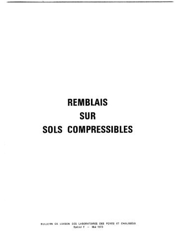 REMBLAIS SUR SOLS COMPRESSIBLES