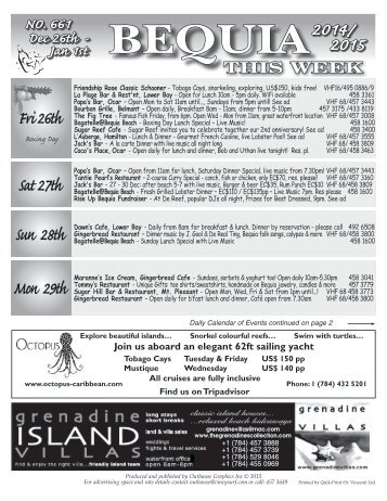 Bequia this Week 26 12 2014